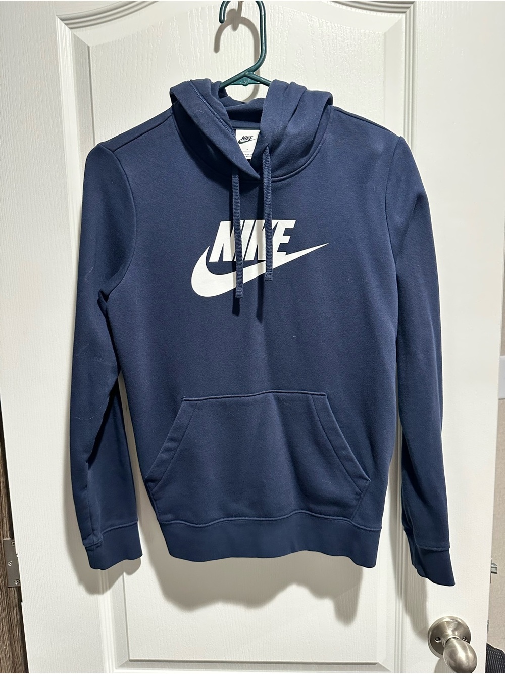 Nike Women’s Navy Pullover Hoodie with Logo